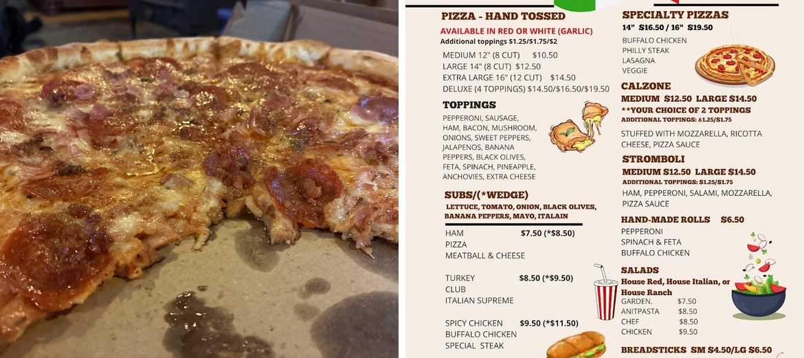 Bella Bella Mozzarella Menu